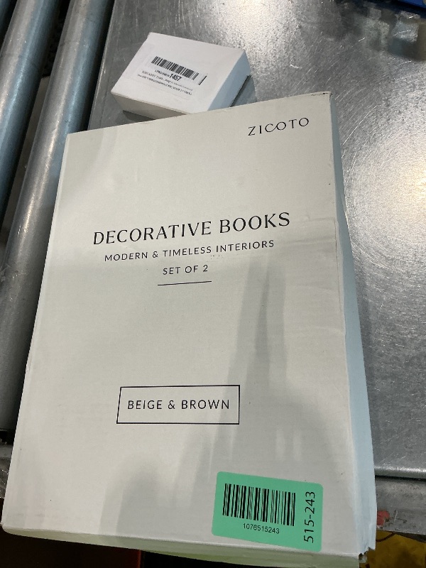 Photo 1 of **SOLD AS IS NO REFUND/RETURN** SEE COMMENTS!~Beautiful Decorative Books - Set of 2 Boxes Enhance Your Coffee Table, Bookshelf or Mantel Shelf Decor - Aesthetic Fake/Faux Books for Modern Home Decoration, Photo Storage and as a Keepsake Box