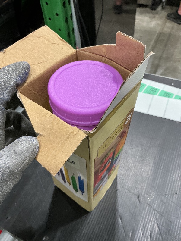 Photo 1 of 12 Pack REGULAR MOUTH Mason Jar Lids for Ball, Kerr and More - Multicolor Plastic Storage Caps for Mason Jars, Canning Jars - Leakproof, Dishwasher Safe & Food Grade