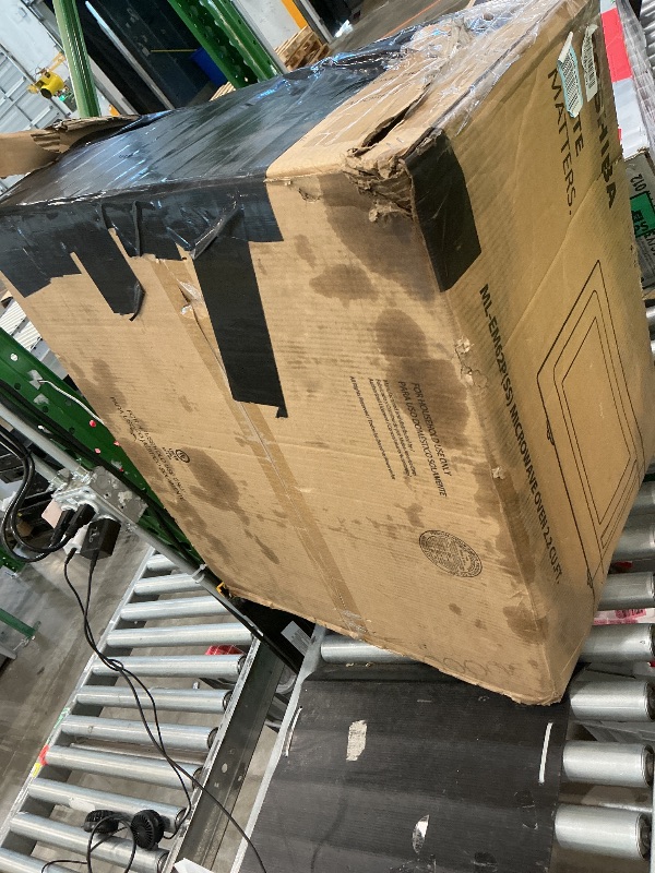 Photo 1 of [FOR PARTS] [HEAVY DAMAGE] Toshiba ML-EM62P(SS) Large Countertop Microwave with Smart Sensor, 6 Menus, Auto Defrost, ECO Mode, Mute Option & 16.5" Position Memory Turntable, 2.2 Cu Ft, 1200W, Stainless Steel