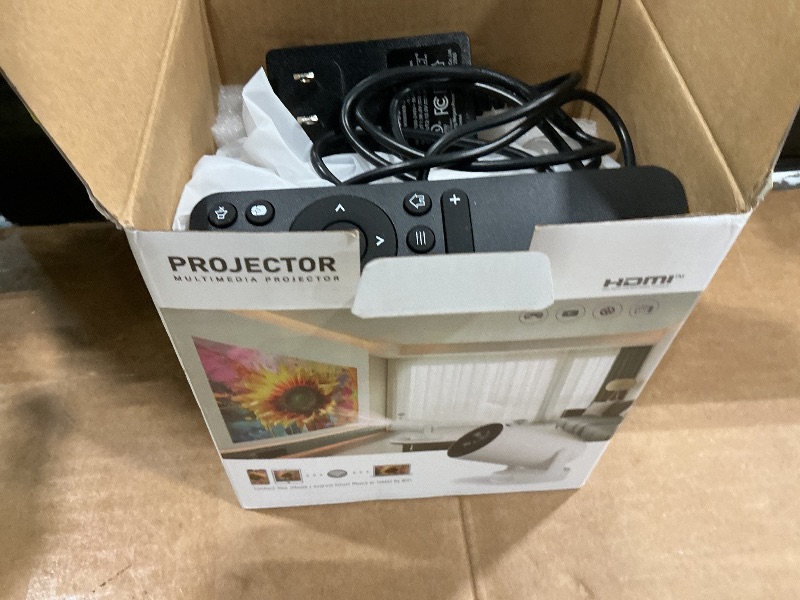 Photo 1 of ?Built-in Apps?Mini Projector with Wifi and Bluetooth, Support 4K, Portable Projector, 5W Sound Base Speaker, 200 ANSI, Android, Auto Vertical Keystone 210° Rotatable Proyector