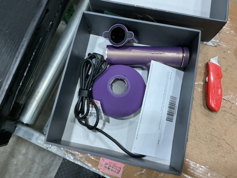 Photo 1 of **UNTESTED**
High Speed Plasma Ion Hair Dryer with Diffuser, Professional Blow Dryer 130000 RPM Brushless Motor for Fast Drying,1500W 3Temps/3Speeds Thermo-Control Lightweight Hairdryer for Women Home Travel Salon