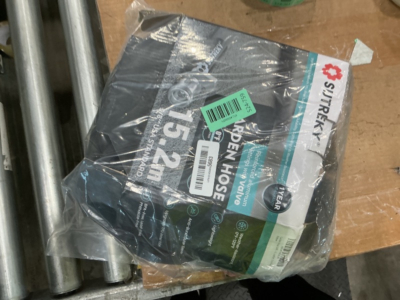 Photo 1 of **UNTESTED**
50ft Garden Hose, Ultra Lightweight All-Weather Water Hose, Durable & Flexible, Built-in Valve, Leak-free Connections, TPU Water Hose, Drinking Water Safe