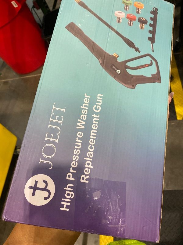 Photo 1 of **MISSING PARTS**
JOEJET High Pressure Washer Replacement Gun with Jet Wand and 5 Spray Nozzle Tips, Compatible with Some Karcher, Ryobi, Powerstroke Electric Power Washer