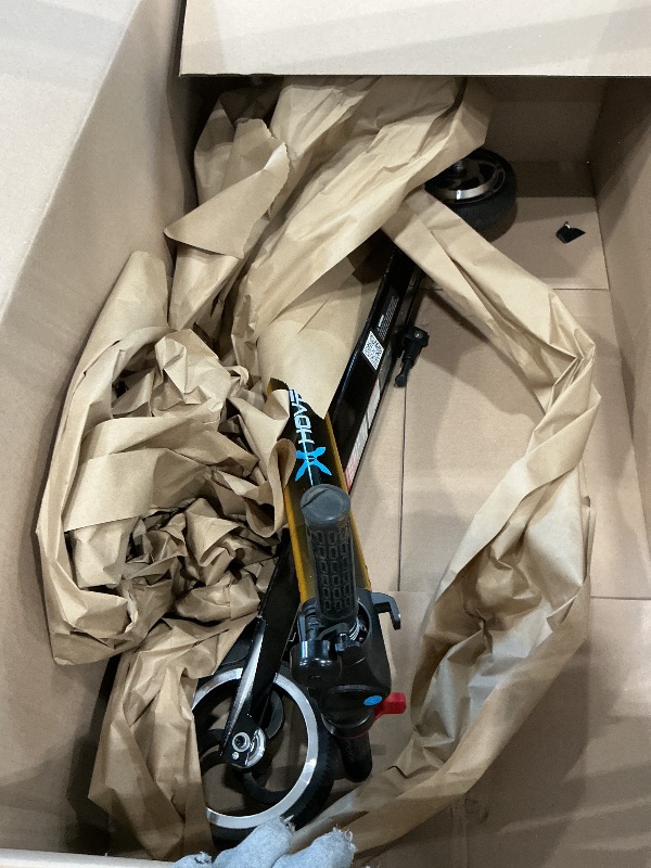 Photo 1 of *MAJOR DAMAGE*
Hover-1 Eagle Foldable Electric Scooter with 300W Brushless Motor, 15 mph Max Speed, and 7 Miles Max Range