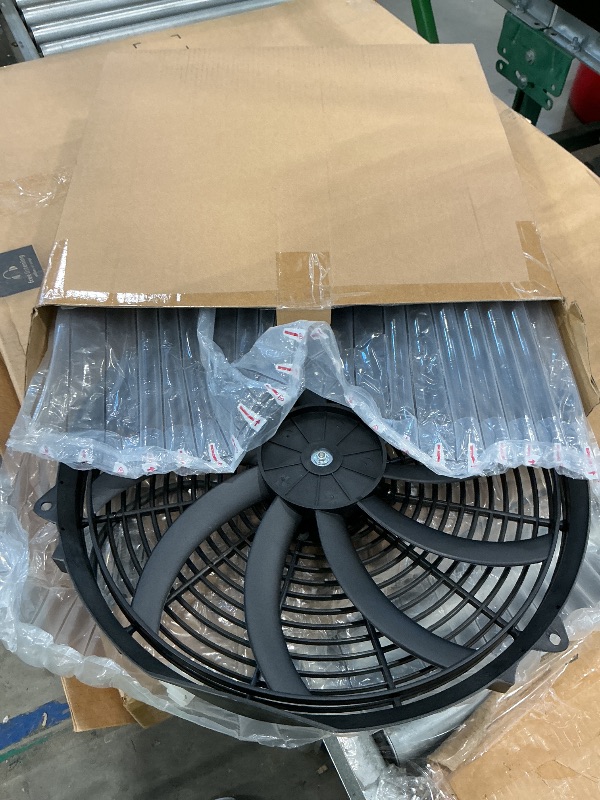 Photo 1 of 16 Inch Electric Radiator Cooling Fan Mounting Kit & 175-185 Degree Thermostat Relay Switch Kit Black
