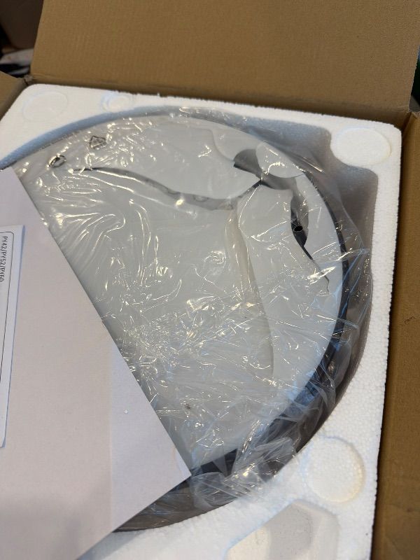 Photo 1 of **UNTESTED**
52 Inch Ceiling Fan with Lights and Remote, 30W 12" LED Panel Flush Mount Ceiling Fan, 6-Speed Quiet DC Motor Modern Low Profile Ceiling Fan with Reversible Blades for Bedroom, Living Room, Patio