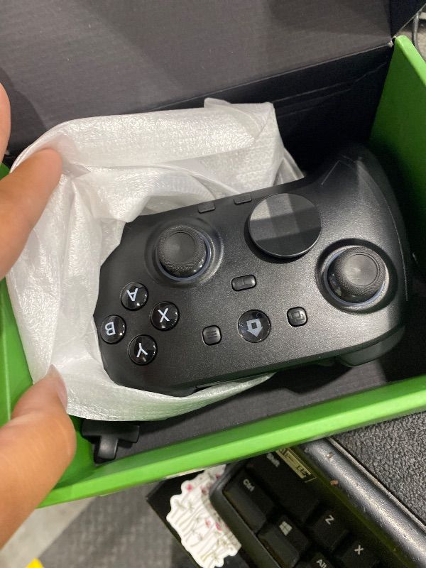 Photo 1 of **UNTESTED**
ROTOMOON HD151-S Wireless Game Controller with 7 Colors LED Lighting Compatible with Xbox One S/X, Xbox Series S/X, with 2.4G Wireless Adapter, 3.5mm Audio Jack Gaming Gamepad, Turbo/Programmable