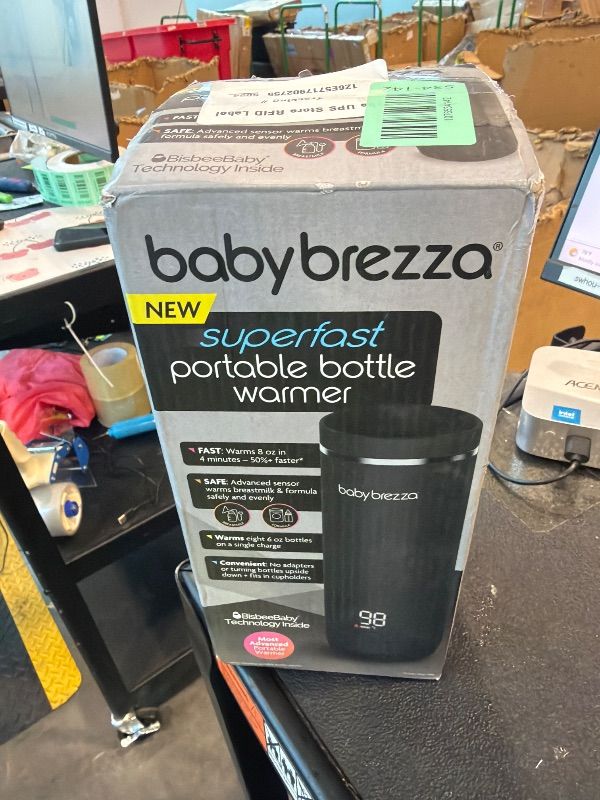 Photo 1 of **UNTESTED**
Baby Brezza Portable Warmer – 3X Faster Baby Bottle Warming - Travel Breastmilk and Formula Warmer - Safe, Even Heating - Up to 9oz - No Adapters, Black