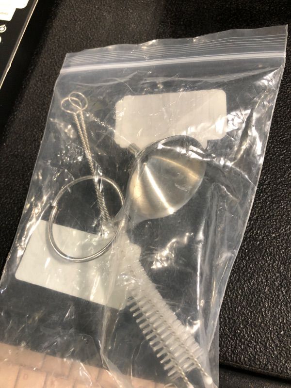 Photo 1 of ** only 1 funnel**
Metal Stainless Steel Funnel, Large Medium Small Funnel Set of 3, Food Grade Mini Funnels for Kitchen Use Filling Bottles Flask Cooking, 2 Brushes YLYL
