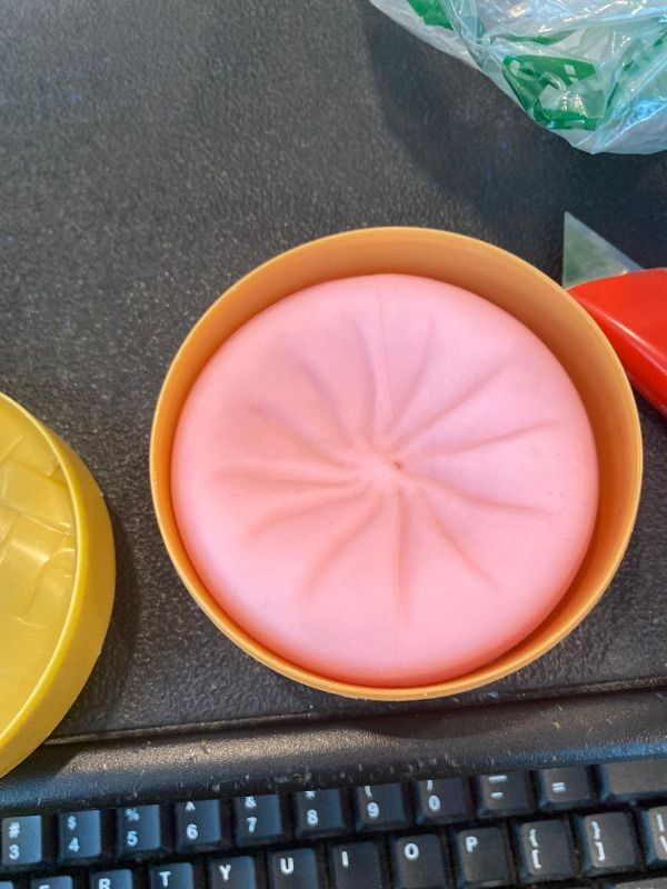 Photo 1 of ***PINK*** Glitter Dumpling, Glitter Dumpling Squishy with Box, Glitter Squishy Dumplings Sensory Squeeze Toy for Stress Relief (Golden Yellow)