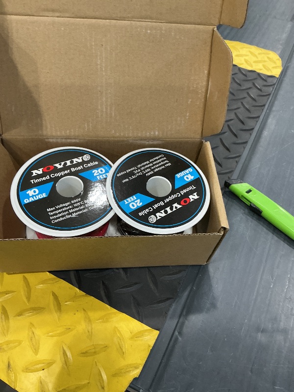 Photo 1 of 10 Gauge Marine Wire 10 AWG Marine Grade Wire Include 10 AWG 20FT Red and 20FT Black,10 Gauge Tinned Copper Electrical Cable for Boat Automotive Speaker Battery Lighting Solar Pane Camper Trailer
