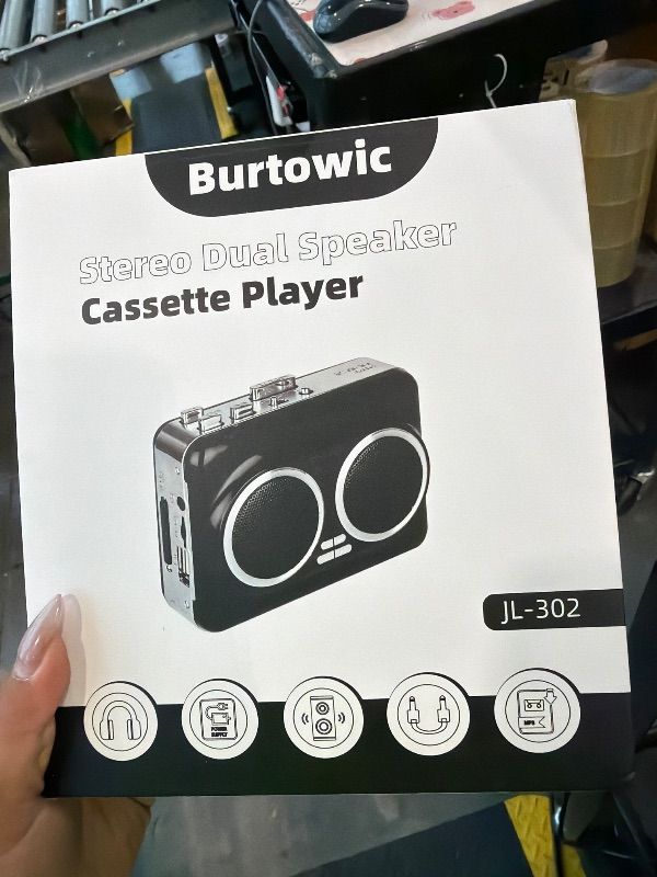 Photo 1 of **UNTESTED**
Dual Speaker Pure Stereo &Auto Reverse Cassette Player?Portable Cassette to MP3 Converter via USB,Cassette Tape Player with Dual Power Options,USB Card