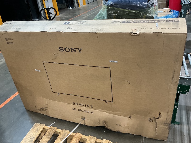 Photo 1 of **NON-FUNCTIONAL**
Sony 85-Inch Class 4K Ultra HD BRAVIA 3 LED Smart TV with Google TV, Dolby Vision HDR, and Exclusive Features for PlayStation®5 (K-85S30) BRAND NEW ITEM NEVER TAKEN OUT OF BOX