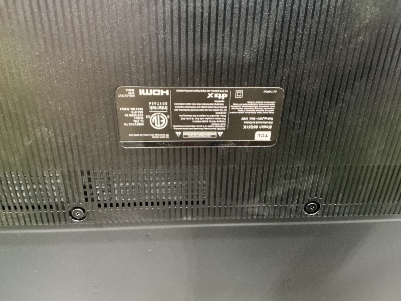 Photo 1 of ** NO RETURN FINAL SALE PARTS**
TCL 65 Inch Class QM7K Series | Mini LED QLED 4K HDR | 65QM7K, 2025 Model | 120HZ-144HZ Anti Reflective Screen Smart Google TV Dolby Atmos Onkyo Audio | Voice Remote Alexa Gaming Streaming Television MISSING LEGS, HAS POWE