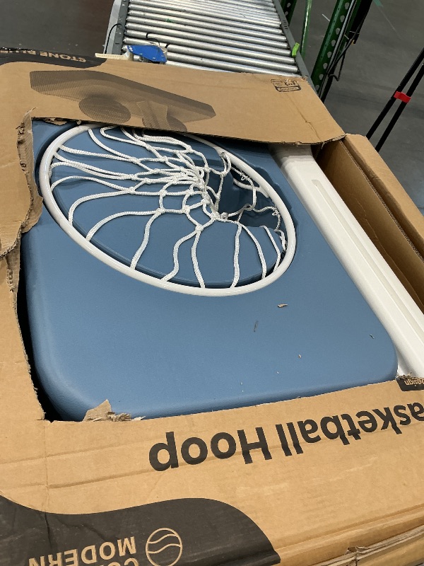 Photo 1 of **MISSING PARTS**
Coast Modern Pool Basketball Hoop with Adjustable Height - Poolside Basketball Hoop with Weighted Base, Premium Acrylic Backboard, & 18" Steel Rim