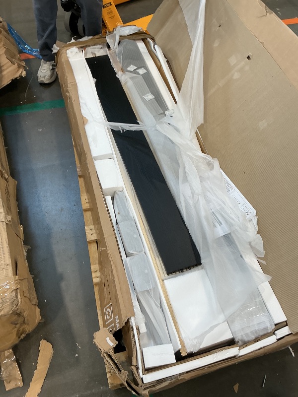 Photo 1 of ***UPDATED 5/22*** NTC Ruby Wooden Bed Frame with Headboard and Natural Rattan, Solid Oak Foundation with Silent Slats, 1000 Lb Capacity, Effortless Assembly, Queen - Burnt Black