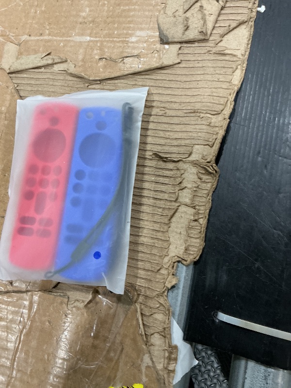 Photo 1 of (2 Pack) OneBom Protective Remote Cover, Silicone Remote Control Case, Anti Slip Shockproof Protective Case with Lanyard(Not Golw Blue&Not Golw Red)