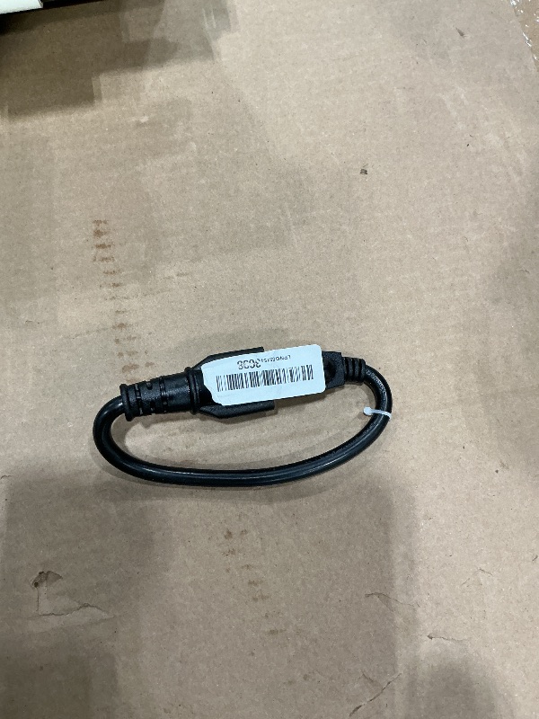Photo 1 of 1-Foot 15 A Household AC Plug to 20 A T Blade Adapter Cable?14AWG 1-Foot 15 Amp to 20 Amp Plug Adapter Cord Nema 5-15P to 5-15R/5-20R 20Amp Comb AC Power Cord, Black