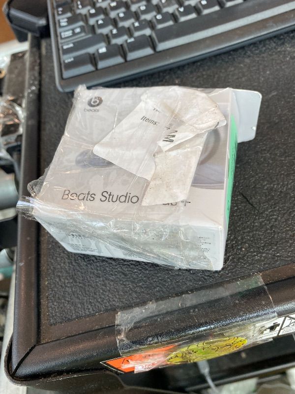 Photo 1 of [LEFT EARBUD IS NONFUNCTIONAL] Beats Studio Buds + | True Wireless Noise Cancelling Earbuds, Enhanced Apple & Android Compatibility, Built-in Microphone, Sweat Resistant Bluetooth Headphones, Spatial Audio - Transparent