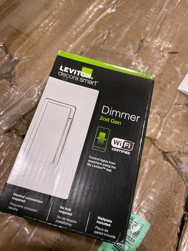 Photo 1 of **UNTESTED**
Leviton Decora Smart Anywhere Wireless Dimmer Switch - Smart Dimmer - Multicolor