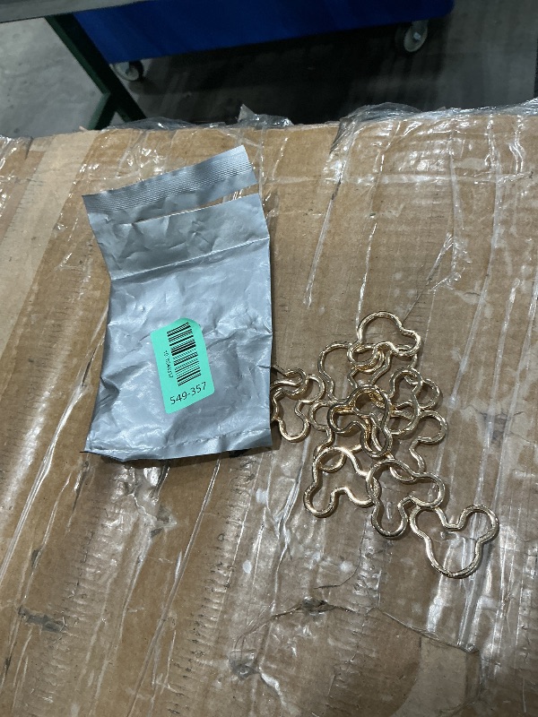 Photo 1 of 12pcs Creative Key Ring Keychain Mouse Shape Golden Metal Flat Split Key Holder Chains Rings Crafts DIY for Home Car Tag Office Organization Lanyards Keys Attachment Gift