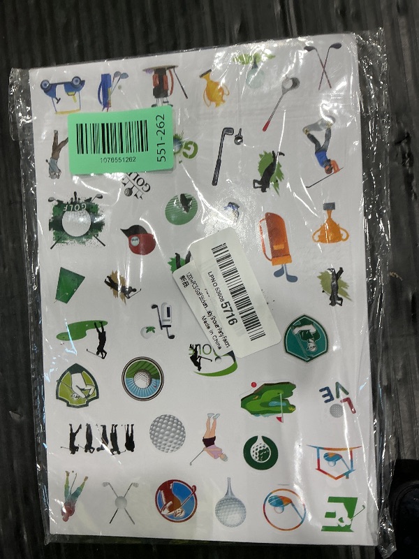 Photo 1 of 1200+PCS Golf Stickers -Golf Theme Stickers Party Supplies Decorations Outdoor Sport Birthday Party Favors