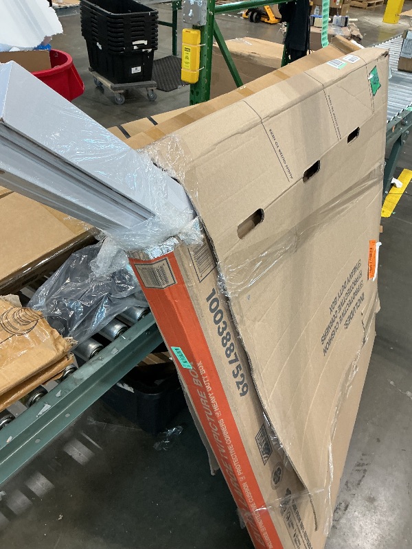 View 3 of **MISSING PARTS**
JUBEST 60"(Double 31") x80" Sliding Closet Door, K Style Bypass Closet Door with Hardware Kit & Matching Fascia, Preassembled Solid Wood Slab with Water-Proof PVC Surface, Easy to Install, White