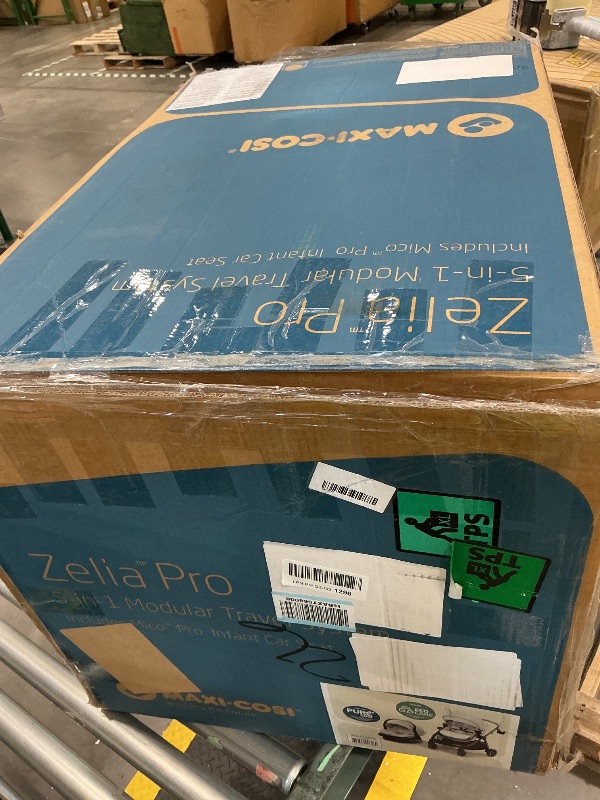 Photo 1 of **NON-FUNCTIONAL**
Maxi-Cosi Zelia Pro 5-in-1 Travel System with Mico Pro Infant Car Seat, Baby Stroller Combo, Reversible Seat, Large Wheels, Adjustable Handle, Newborn to Toddler, Lightweight, Classic Oat