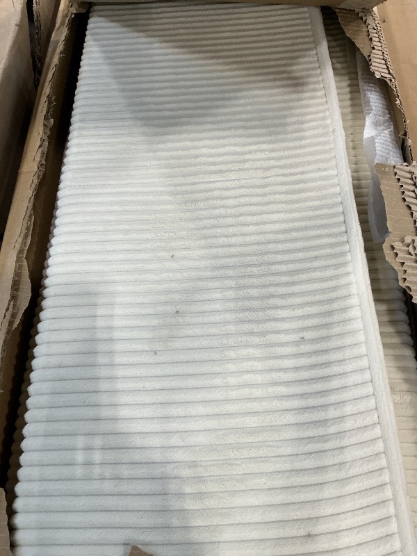 Photo 1 of **UNTESTED**
Merax Full Size Upholstered Daybed with Headboard, Corduroy L-Shaped Corner Day Bed Frame for Guest Room, Space-Saving Sofa Bed DayBed, Solid Wood Legs, No Box Spring Needed, Beige