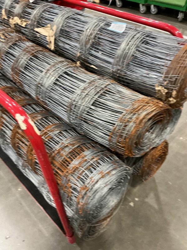Photo 1 of  7 6 ft  tall wire fencing 