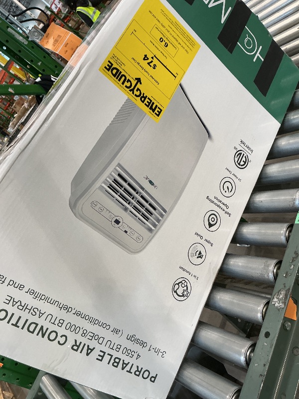 Photo 1 of ***SIMILAR ITEM*** Uhome Portable Air Conditioner, 8000 BTU Compact AC Unit with Cooling, Dehumidifier, Fan, Remote Control and Window Mount Kit Included, White