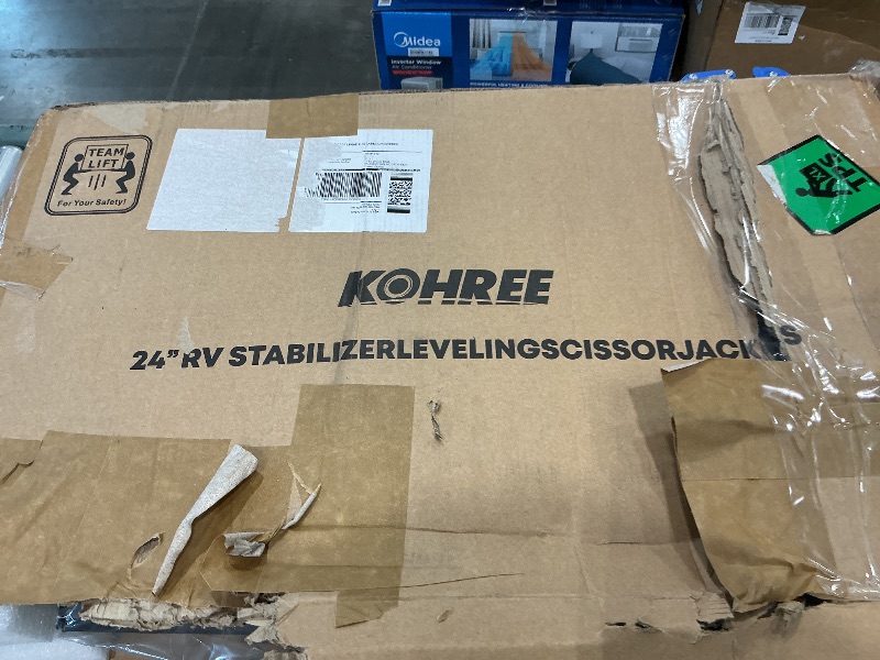 Photo 1 of [Upgrade] Kohree 7500lbs RV Stabilizer Leveling Scissor Jacks 24" for Travel Trailer Camper, Set of 4, Heavy Duty RV Stabilizer Jacks Kit with Crank Handle and Drill Bit