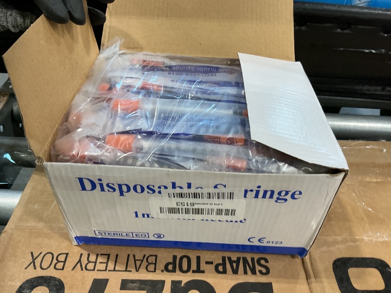 Photo 1 of 100 Pack 1ml/cc 31Ga Lab Supplies, Individually Package