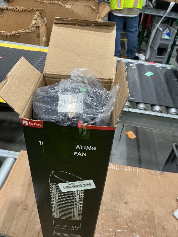 Photo 1 of **UNTESTED**
DR.PREPARE 16" Small Tower Fan, 3 Speeds with 60° Oscillating Fan, Bladeless Tabletop Fans for Indoors, Portable Personal Table Fans for Office, Desktop