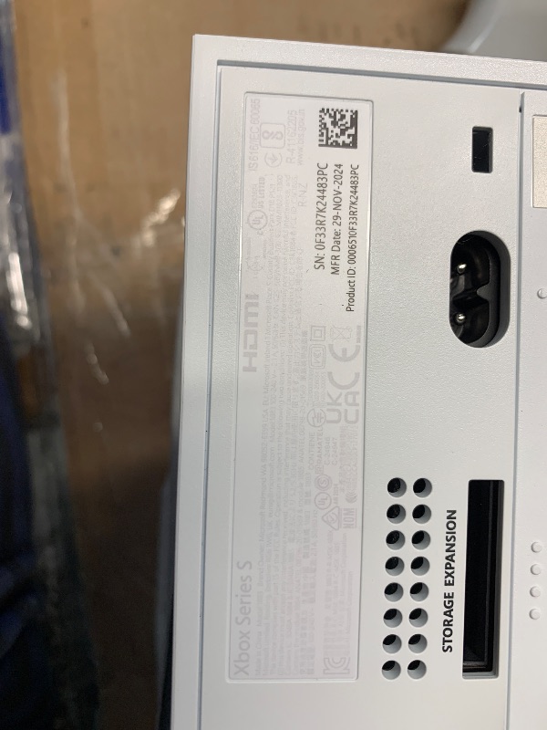 Photo 1 of ***FACTORY SEALED OPENED FOR INSPECTION***
Xbox Series S - All Digital Gaming Console - 512GB SSD - Includes Wireless Controller - 120FPS (Renewed Premium) factory seal