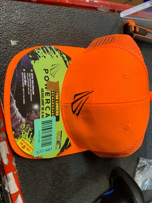 Photo 1 of ***MISSING PARTS*** POWERCAP LED Hat Light - USB Rechargeable Baseball Cap with Bright Built-in Headlamp - Waterproof LED Cap for Men, Dad, Husband - One Size