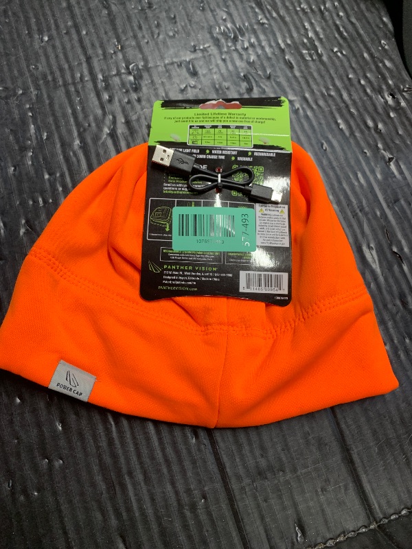 Photo 1 of ***MISSING PARTS*** Panther Vision POWERCAP LED Hat Light 150 Lumens Rechargeable Fleece Beanie with Bright Built-in Headlamp Waterproof LED Warm One Size Cap