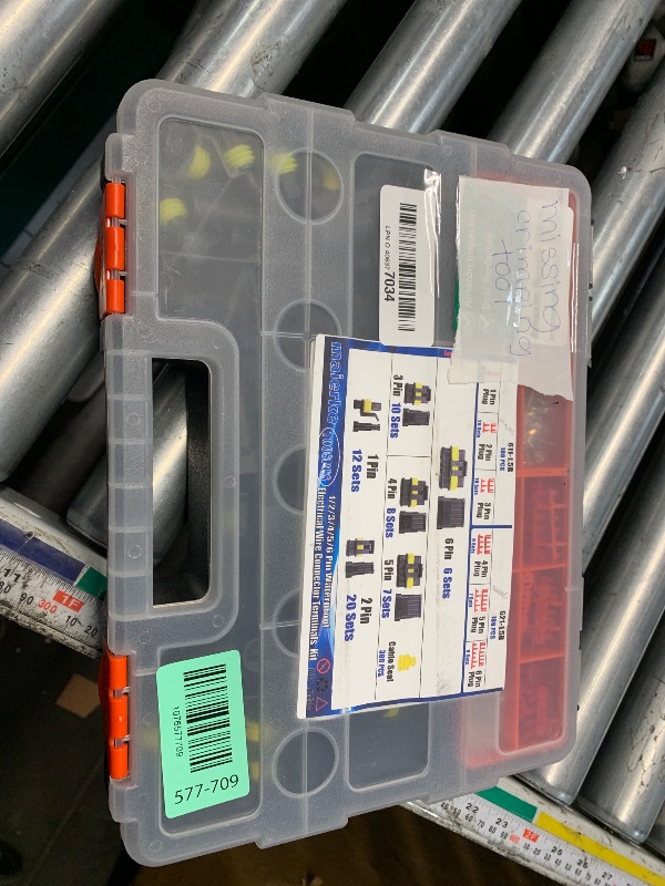 Photo 1 of ***MISSING PARTS*** maierke 1008PCS 63 Sets Waterproof Automotive Electrical Connectors Waterproof Wire Connectors Automotive Replacement Ignition Plug Connectors 1/2/3/4/5/6 Pin with Ratcheting Crimper Pliers