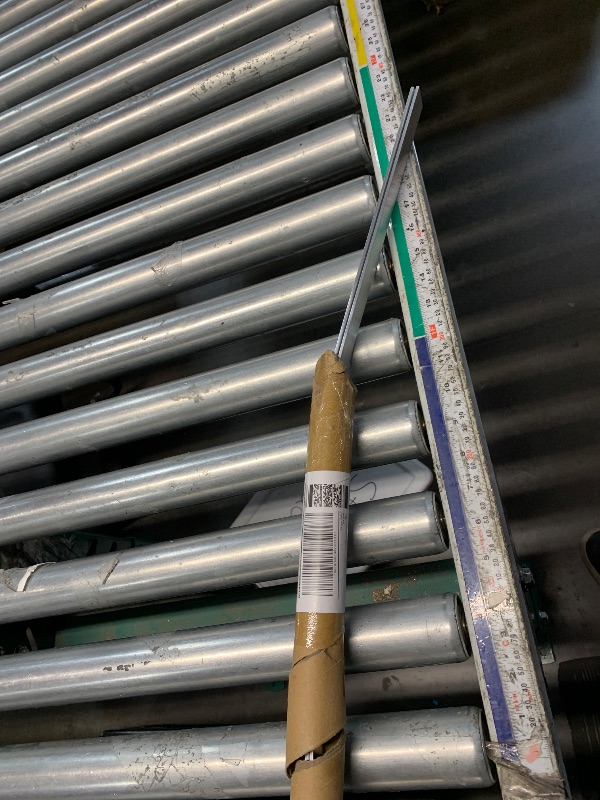 Photo 1 of ***DAMAGED - SEE NOTES/PICTURES***Zonon 2 Pcs 6061 Aluminum Flat Bar 1/8 Thickness x 1'' Width x 48'' Length General Purpose Plate Metal Aluminum Bar