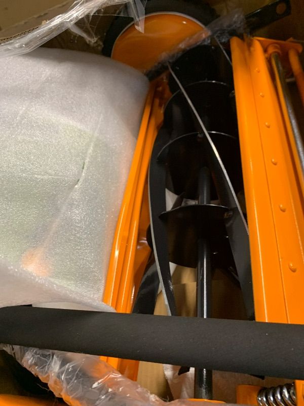 Photo 1 of ***HEAVILY USED SOME PARTS ARE BENT***
Walensee Push Reel Lawn Mower, 18-Inch 5-Blade Cordless Manual Reel Lawn Mower, Walk-Behind Steel Lawn Mower with 9-Position Cutting Height Adjustment & Sponge Grip