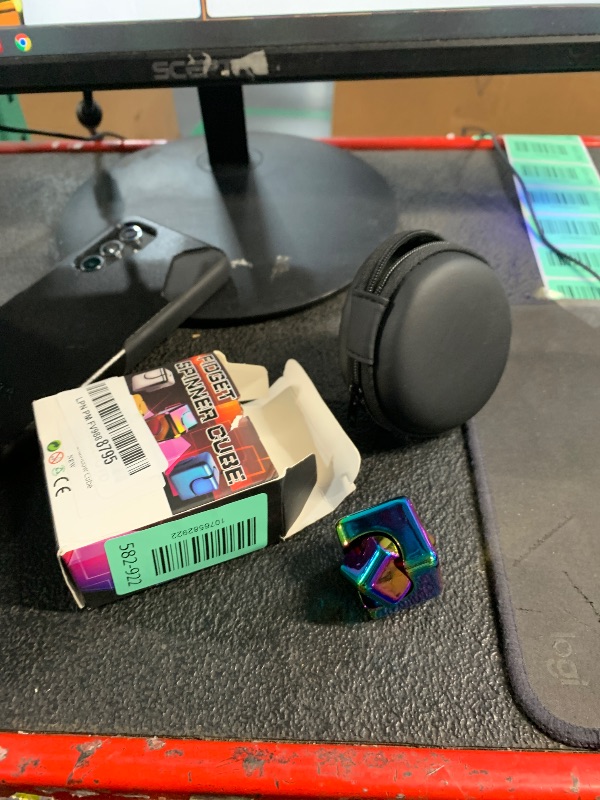 View 2 of ***MISSING 1***
2 Pc Fidget Spinner Toys Cube Adults, Easter Basket Stuffers for Teens Metal EDC Cool Desk Gadgets Office Toys Small Anxiety Figette Sensory Toy, ADHD Tool Fingears Figet Stress Valentine Gift For Boy