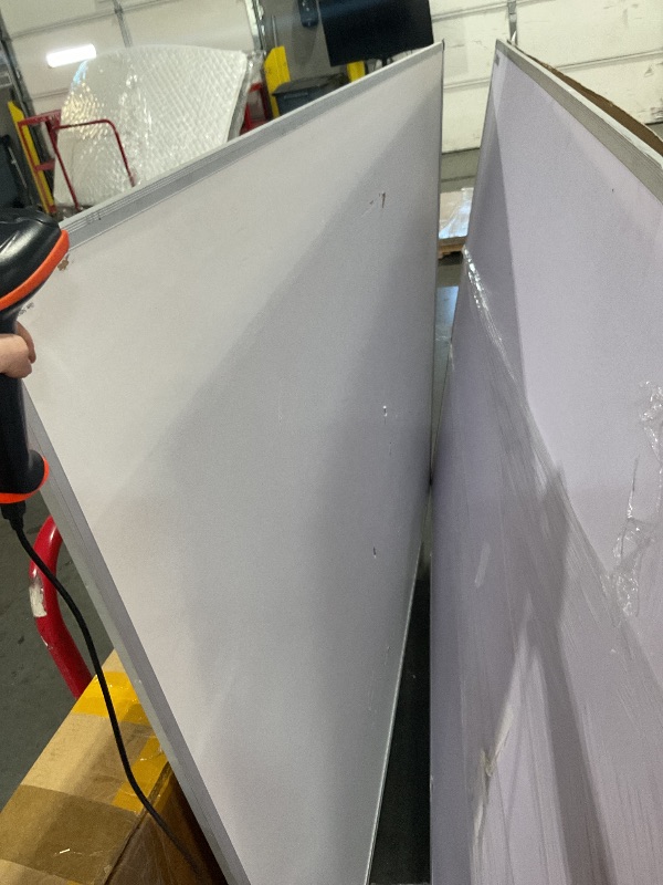Photo 1 of *** MINOR DAMAGE TO BACKSIDE AND SLIGHTLY BENT***Board2by Extra Large Cork Bulletin Board 72" X 48", Silver Aluminum Framed 6'x4' Corkboard for Wall, Wall Mounted Notice Pin Board with 18 Push Pins for School, Home & Office