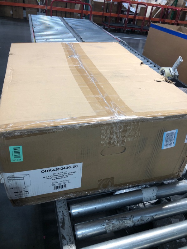 Photo 1 of ***FACTORY SEALED - OPENED FOR INSPECTION*** Transolid OBC3224 Outdoor Kitchen 32-in x 24-in x 37-in Single Base Cabinet, Stainless Steel