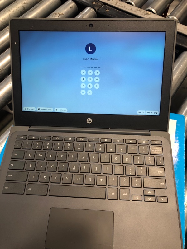 Photo 1 of ***computer is locked***HP Chromebook 11A G8 Education Edition AMD A4-9120C 4GB DDR4-1866 SDRAM, 32GB eMMC 11.6-inch WLED HD Webcam Chrome OS (Renewed)