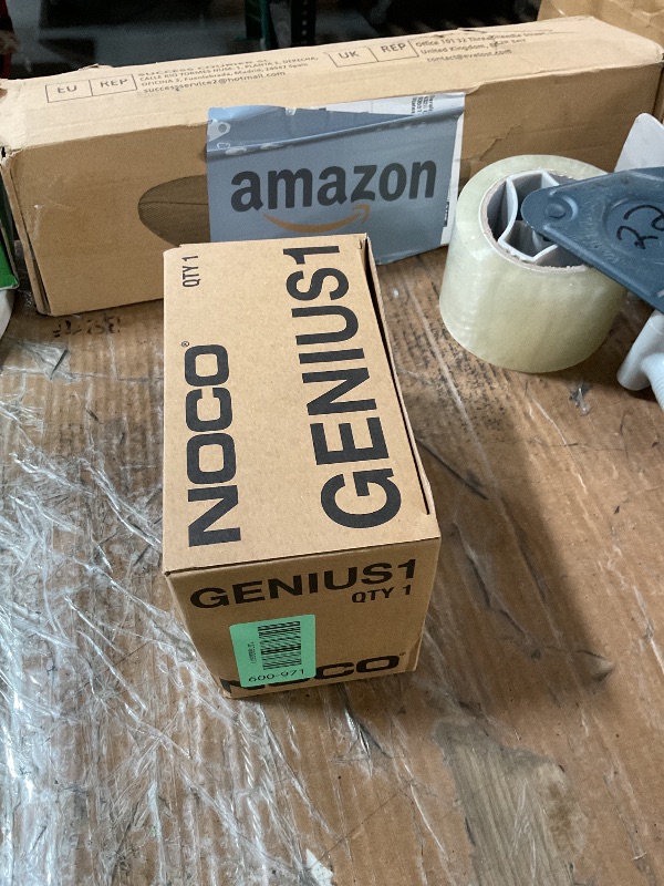 Photo 1 of **MISSING CLAMPS**NOCO GENIUS1: 1A 6V/12V Smart Battery Charger – Automatic Maintainer, Trickle Charger & Desulfator with Overcharge Protection & Temperature Compensation – for Lead-Acid & Lithium Batteries