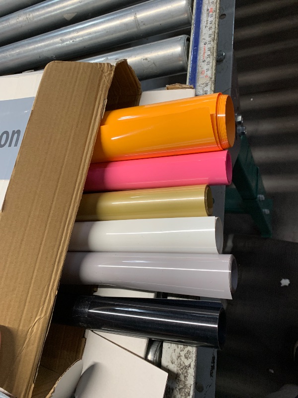 Photo 1 of ***MISSING PARTS*** HTV Heat Transfer Vinyl Bundle - 20 Pack 12'' x 100 FT Heat Transfer Vinyl Rolls Bulk, Iron on Vinyl for Cricut T-Shirt, HTV Vinyl Bundle with 20 Assorted Colors