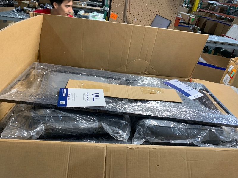 Photo 1 of ***PARTIAL SET *** Solaste Aluminum Outdoor Patio Furniture Set, 7 Seats Patio Sectional Sofa with 5" Thick Cushion, Outdoor Patio Set with Coffee Table for Porch, Backyard, Deck, Yard, Grey
