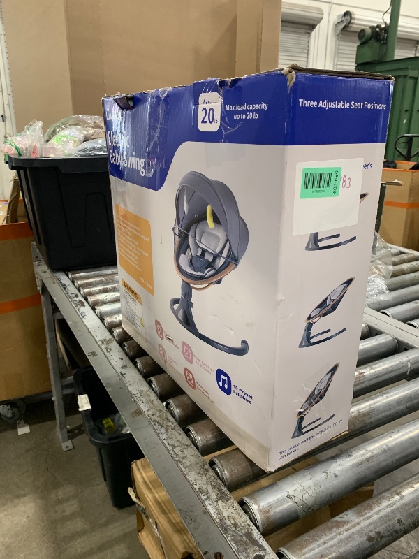 View 2 of **PARTS ONLY** LAREX Baby Swing with Remote Control & Bluetooth