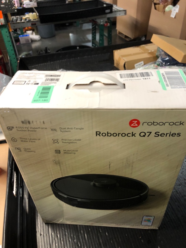 View 2 of ***PARTS ONLY DOES NOT CHARGE***roborock Q7 L5 Robot Vacuum and Mop Combo, 8,000Pa Suction, Upgraded from Q5 Pro, Dual Anti-Tangle System, LiDAR Navigation, Multi-Level Mapping, Self-Charging Robotic Vacuum Cleaner, Black