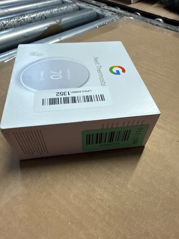 Photo 1 of ***FACTORY SEALED - OPENED FOR INSPECTION***Google Nest Thermostat - Smart Thermostat for Home - Programmable Wifi Thermostat - Snow